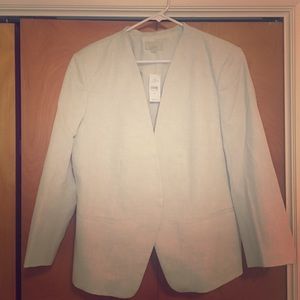 LOFT cream colored linen/cotton jacket
